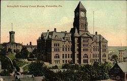 Schuylkill County Court House Pottsville, PA Postcard Postcard