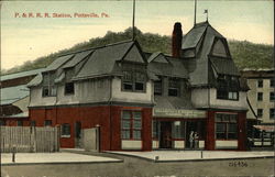 P. & R. R. R. Station Pottsville, PA Postcard Postcard