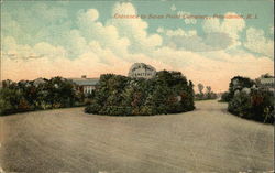 Entrance to Swan Point Cemetery Postcard