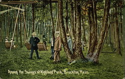 Among the Swings at Highland Park Postcard