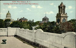 Looking East from Roof of John Hay Library Postcard