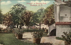 Pergola at Downing Park Newburgh, NY Postcard Postcard