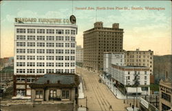 Second Avenue, North From Pine Street Postcard