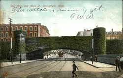 The Arch and Main Street Postcard