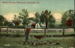 Artesian Fountain Waterworks Jacksonville, FL Postcard Postcard