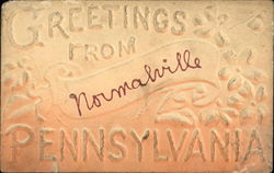 Greetings From Normalville Pennsylvania Postcard Postcard