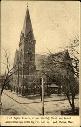 First Baptist Church Chelsea, MA Postcard Postcard