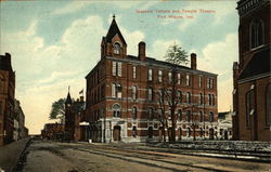 Masonic Temple and Temple Theatre Fort Wayne, IN Postcard Postcard