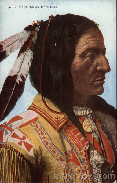 Color Profile of Chief Hollow Horn Bear Native Americana