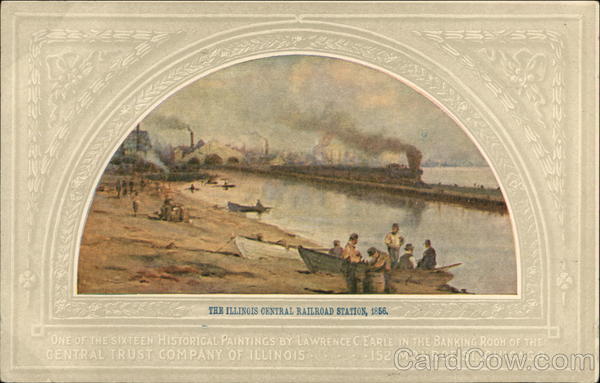 The Illinois Central Railroad Station, 1856 Trains, Railroad