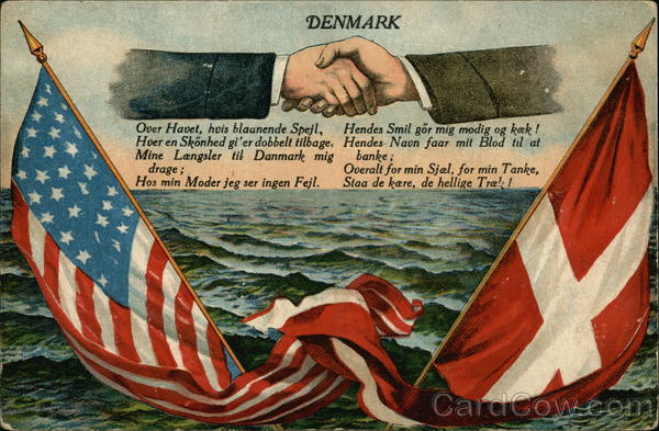Denmark & US Flags