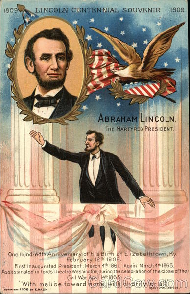Lincoln Centennial Souvenir 1809 / 1909 Presidents