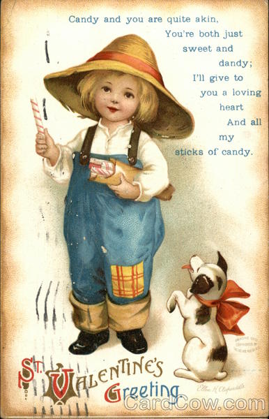 St. Valentine's Greeting Ellen Clapsaddle Children