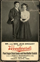 Mr. & Mrs. Jean Bregant - Woodward's Candy Postcard