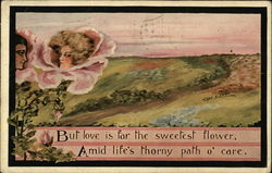 A scenery with a couple Postcard