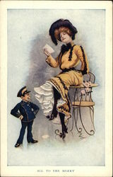 All to the Merry Postcard