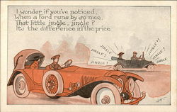 I Wonder if You've Noticed, When a Ford Runs by So Nice, That Little Jingle, Jingle? Postcard