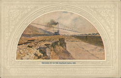 The Rock Cut in the Drainage Canal, 1899 - Central Trust Company of Illinois Postcard