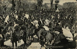 Troops Waiting to Fall in Line for the Inaugural Parade March in Washington, D.C Postcard