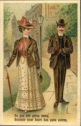 So You are Going Away Because Your Heart Has Gone Astray Postcard