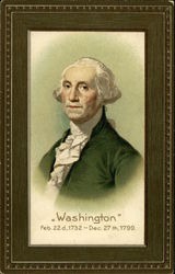 Washington, Feb. 22, 1732-Dec. 27th, 1799 Postcard