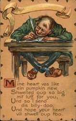 Mine Heart vas Like ein Pumpkin New, Shwelled oup so big mit Luff for you; Postcard