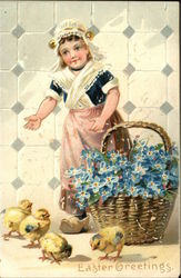 Easter Greetings Postcard