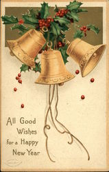 All Good Wishes for a Happy New Year Postcard
