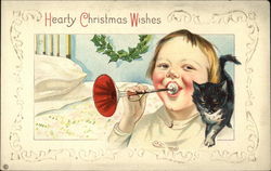 Hearty Christmas Wishes Postcard