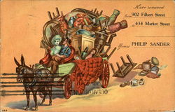 Moved from 902 Filbert St.to 434 Market St. Postcard