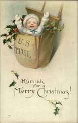 Hurrah for a Merry Christmas! Postcard