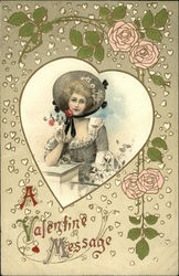 A Valentine Message Postcard