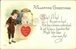 Valentine Greetings Postcard