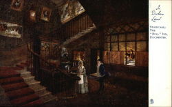 Staircase, The "Bull" Inn, Rochester Postcard