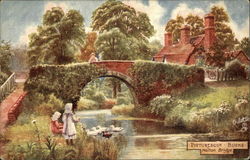 Picturesque Bucks Halton Bridge Postcard