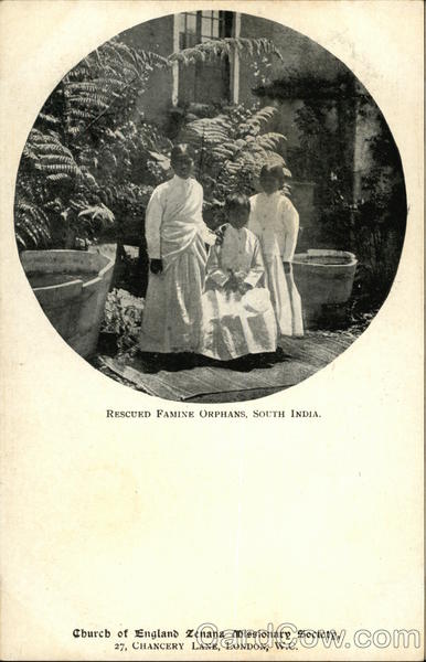 Rescued Famine Orphans, South India