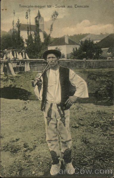 Trencsén-megyel tót - Slovak aus Trencsén Trenčín Slovakia