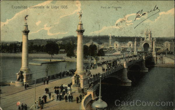 Exposition Universelle de Liege 1905 - Pont de Fragnee