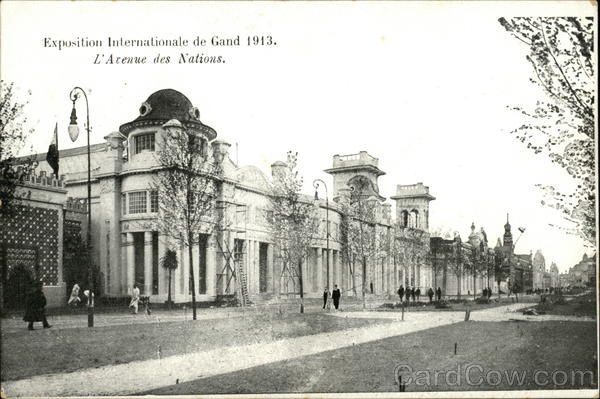 Exposition Internationale de Gand 1913 - L'Avenue des Nations