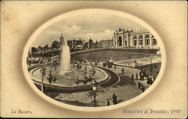 Exposition of 1910 - Le Bassin Brussels Belgium