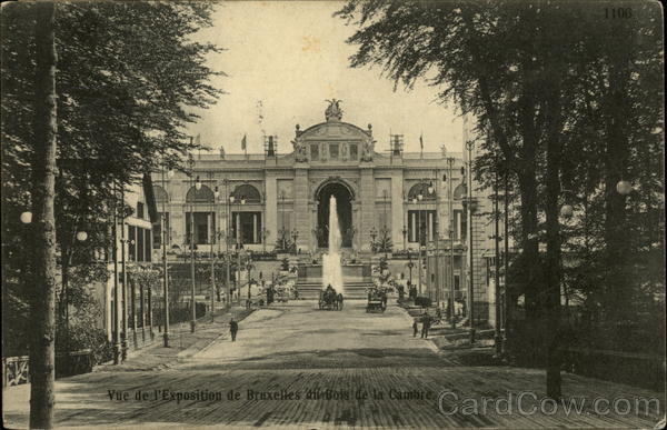 Vue De L'Exposition De Bruxelles Du Bois De La Cambre Brussels Belgium