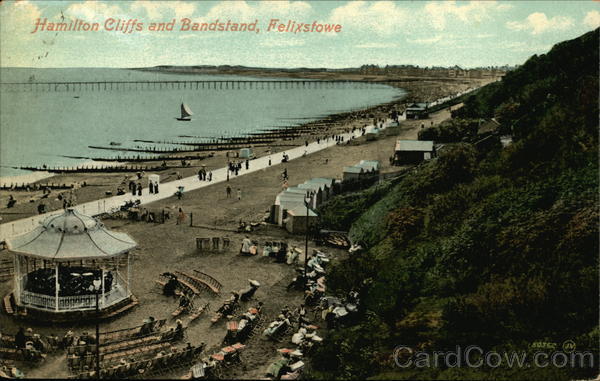 Hamilton Cliffs and Bandstand Felixstowe England