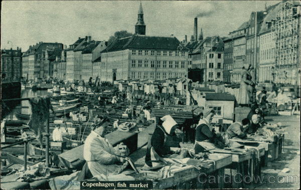 Fish market Copenhagen Denmark