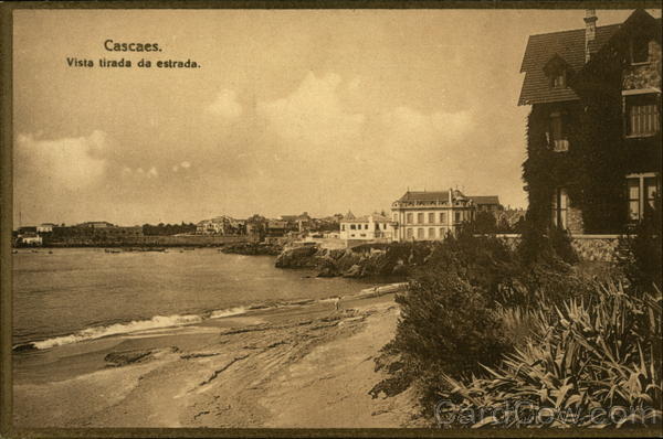 Cascaes. Vista tirada da estrada Cascais Portugal