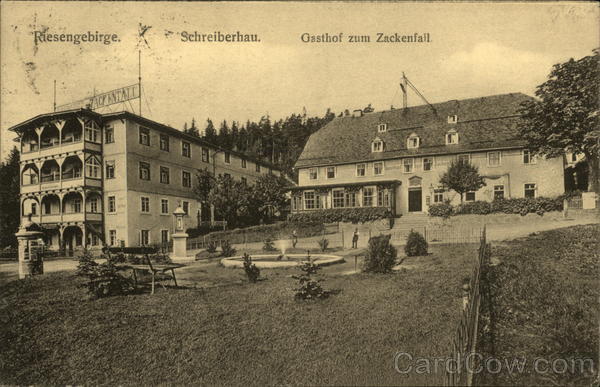 Riesengebirge. Schreiberhau. Gasthof zum Zackenfall Szklarska Poręba Poland
