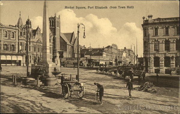 Market Square from Town Hall Port Elizabeth South Africa