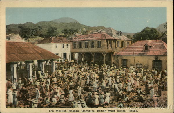 The Market, Roseau, Dominica, British West Indies. - 25085