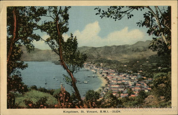 View of Kingstown Harbour St. Vincent Caribbean Islands