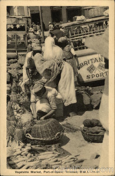 Vegetable Market Port-of-Spain Trinidad Caribbean Islands