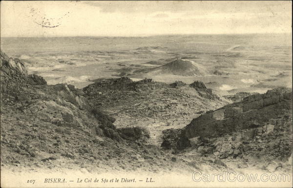 Le Col de Sfa et le Désert Biskra Algeria Africa